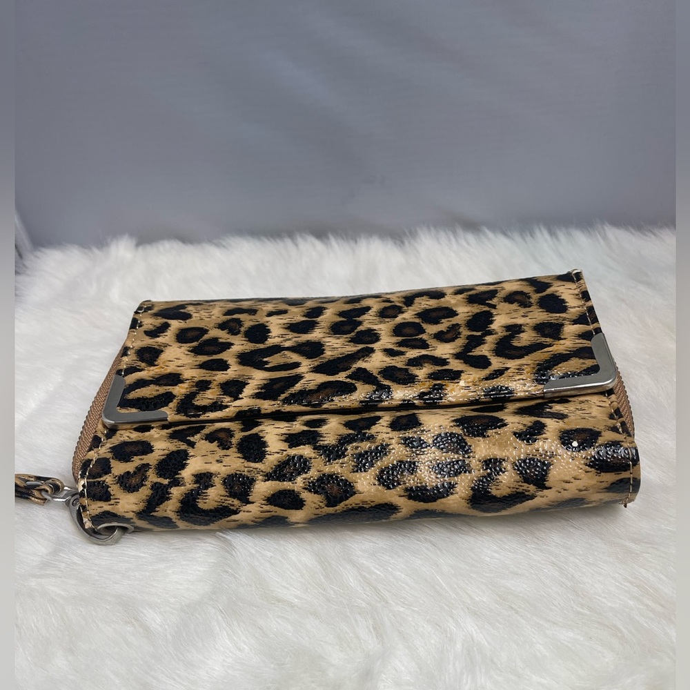 Leopard Print Clutch Wristlet